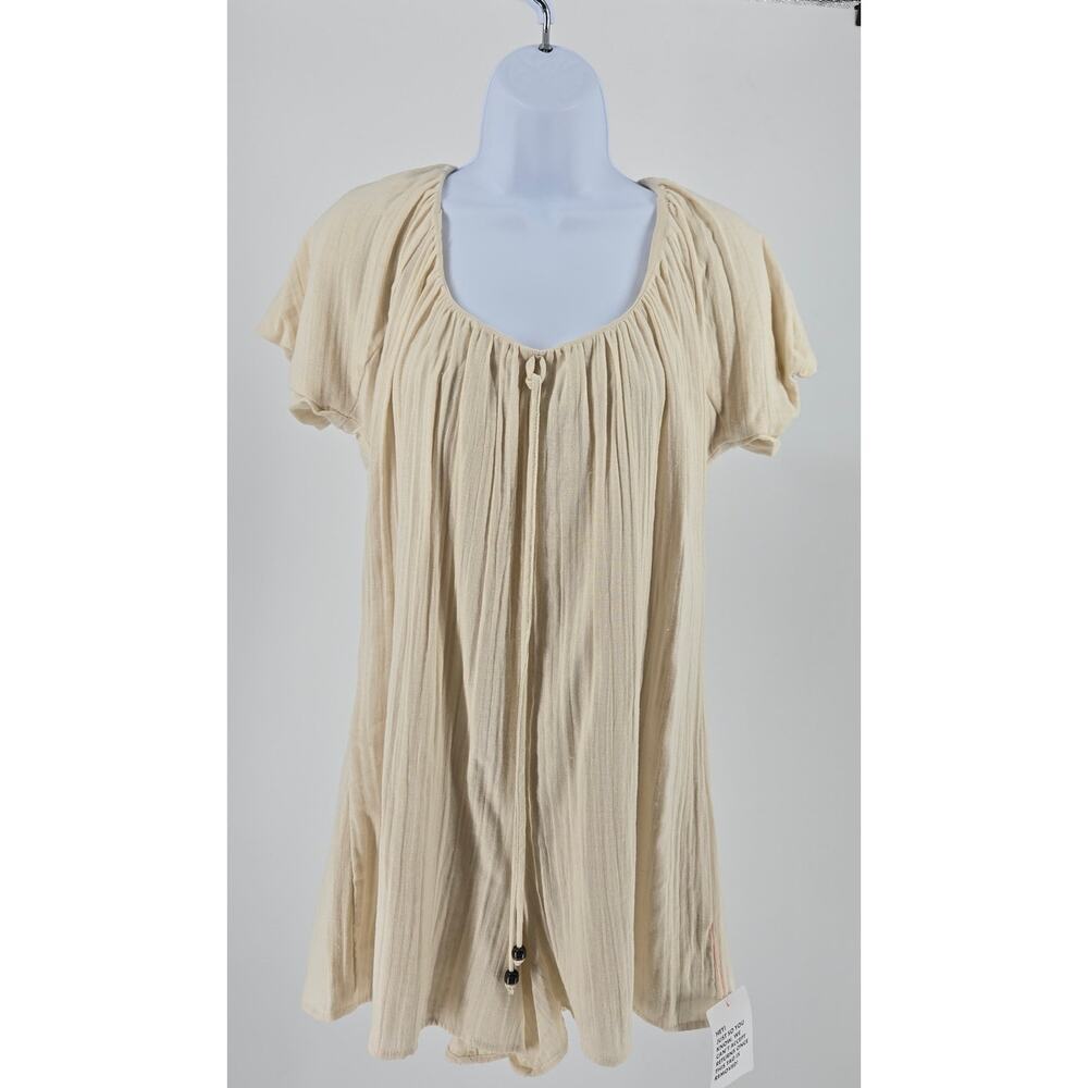 Asos 100% cotton Peasant romper cottagecore coquette school girl vibes Size 4